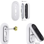 Weather- and UV-Resistant Wall Plate Compatible with Nest Hello Video Doorbell – A Nice and Clean Finish for Your Nest Doorbell (White)